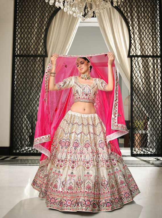 Pink Sabyasachi Designer Lehenga Choli With High Quality Embroidery Coding  Work Wedding Lehenga Choli Party Wear Lehenga Choli Indian Women - Etsy |  Party wear lehenga, Designer lehenga choli, Lehenga designs