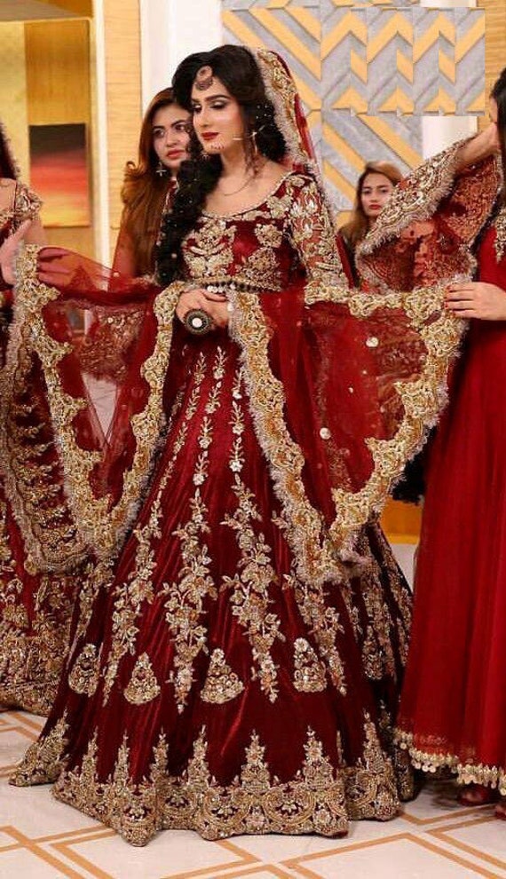 Red Sabyasachi Lehenga Choli Wedding Lehenga for Women Bridal