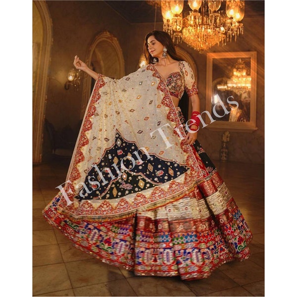 Multi color Navratri chaniya choli,Ghagra choli,navratri lehenga blouse,Dupatta for lehenga,Designer lehenga,Indian outfits,Indian dress set