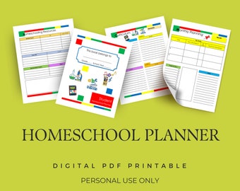 Homeschool Student Planner, Homeschool Planner Printable