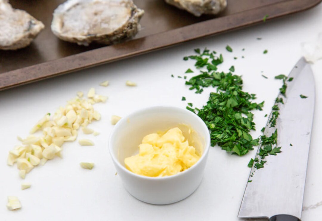 Garlic , Compound Butter Sauce for Oyster Etsy