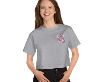 Love Valentine's Day Crop Top - Women's Trendy Fashion