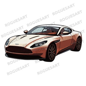 Aston Martin Clipart PNG, SVG, Digital Download, Transparent, Sublimation, Printable Aston Martin