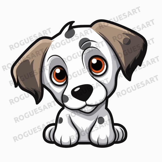 Cute Dog Cartoon PNG, Sticker, Digital Download, Printable