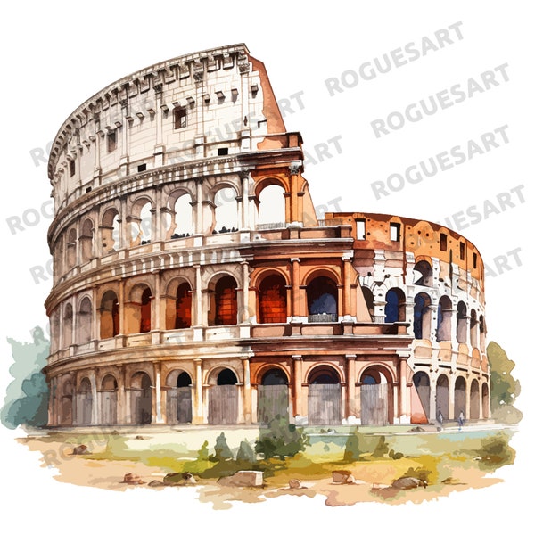 Colosseum PNG, Sticker, Clipart, Digital Download, Printable, Sublimation, Transparent, Ancient Rome