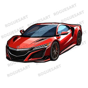 Acura NSX Clipart PNG, SVG, Digital Download, Printable, Sublimation, Transparent