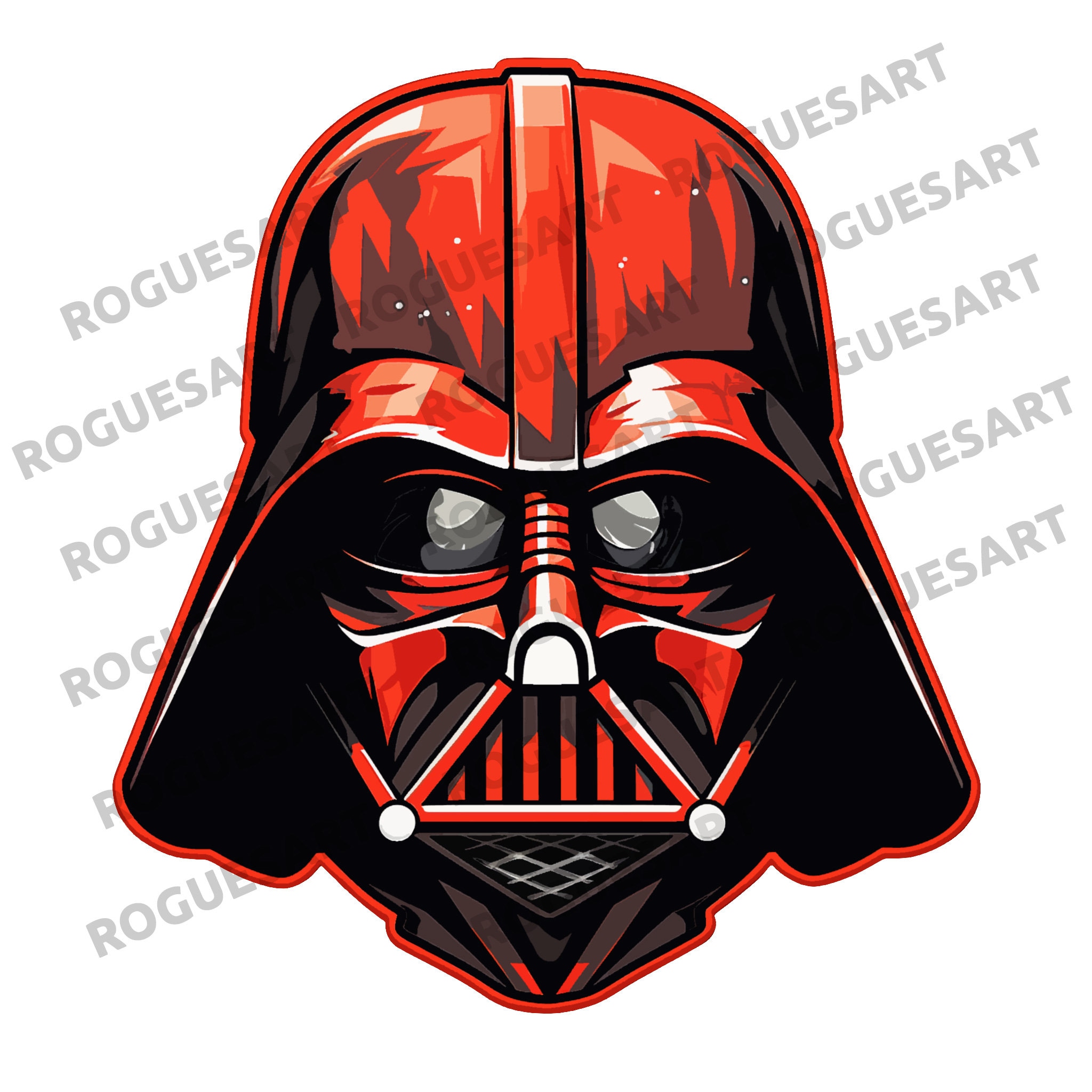 Darth Vader Mask Clipart PNG JPG Digital Download - Etsy