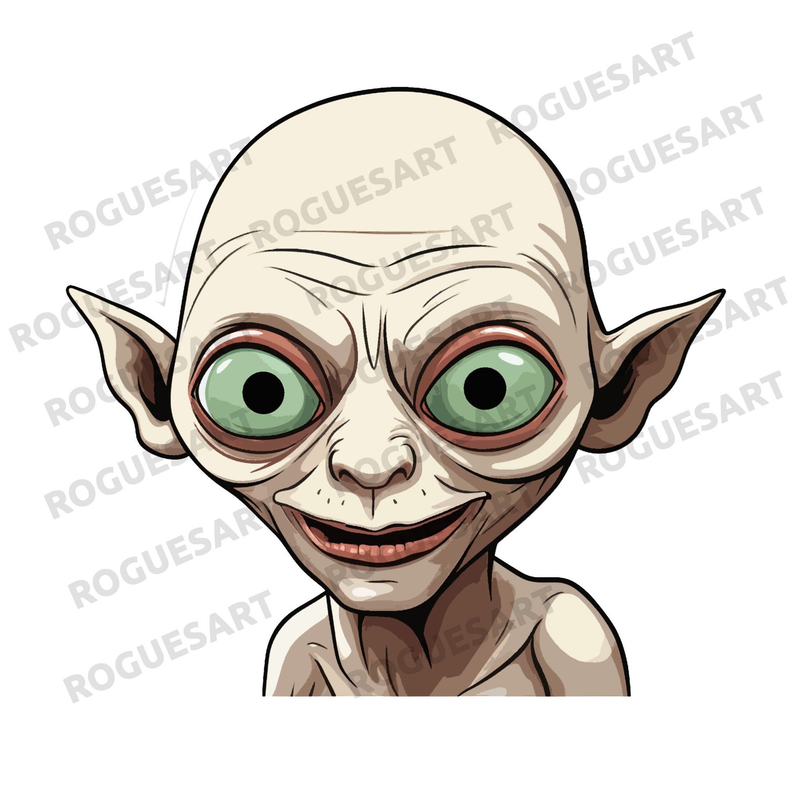 Gollum Clipart PNG, SVG, Digital Download, Printable, Sublimation ...