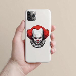 Pennywise IT Clipart PNG, Sticker, SVG, Digital Download, Printable, Sublimation, Transparent, it Clown horror movie, Scary Design (300 dpi) image 3