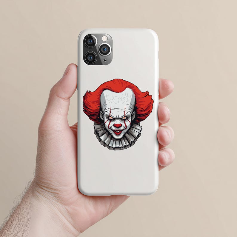 Pennywise IT Clipart PNG, Sticker, SVG, Digital Download, Printable, Sublimation, Transparent, it Clown horror movie, Scary Design (300 dpi) image 3