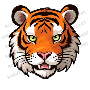 Tiger PNG, SVG, Digital Download, Printable, Sublimation, Transparent, Sticker, Clipart