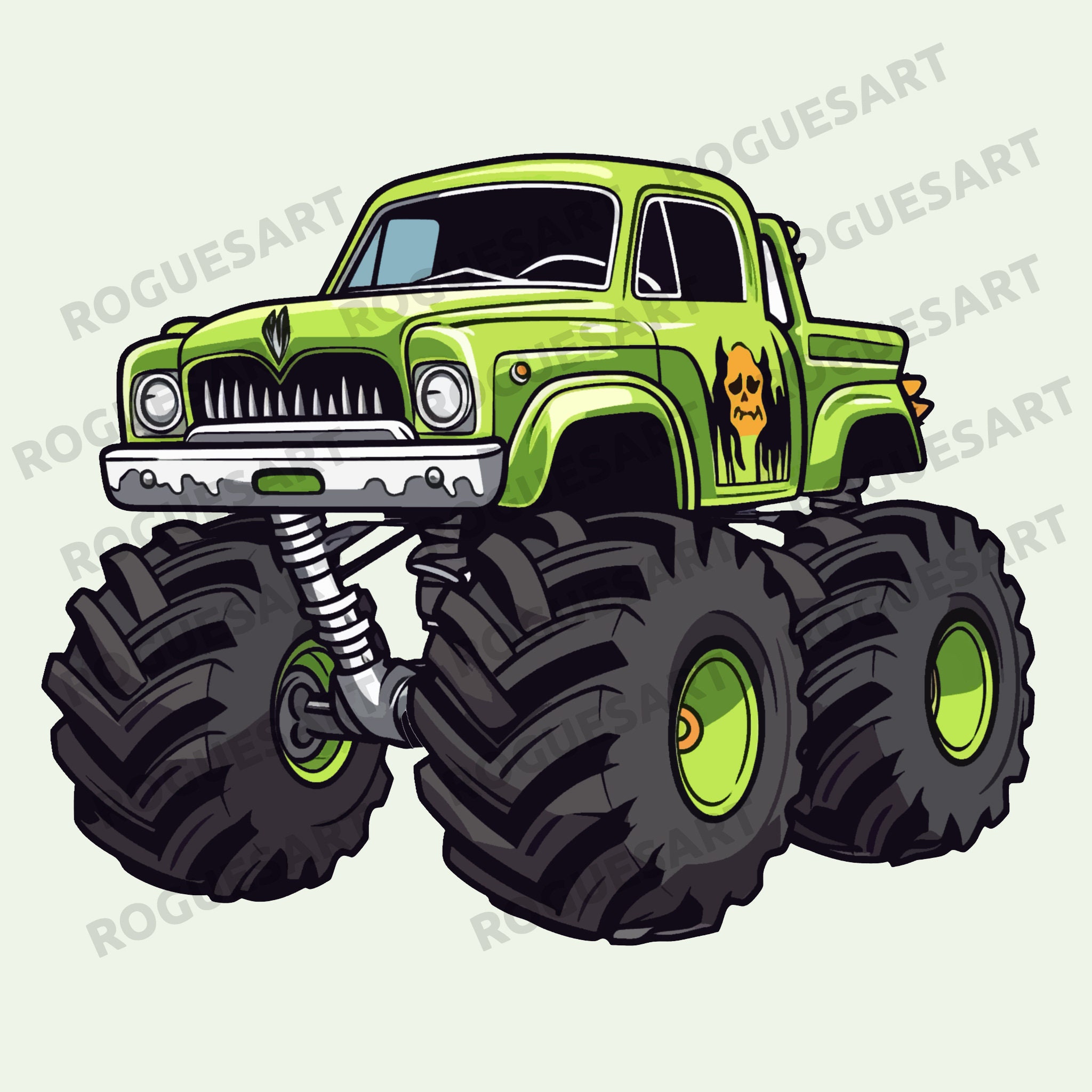 Monster Truck Clipart PNG, Sticker, Digital Download, Printable ...