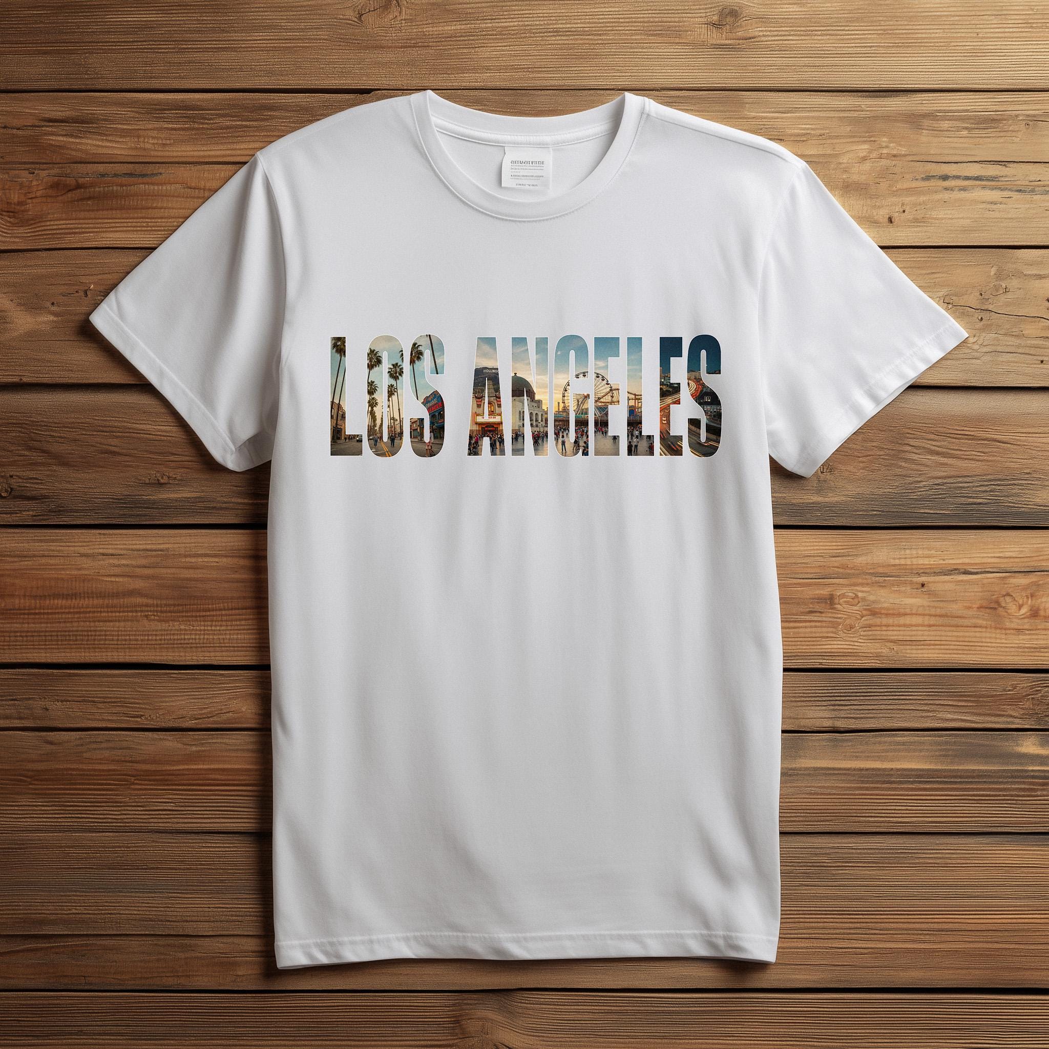 Los Angeles PNG Word Art, JPG, Digital Download, City Skyline Letters ...