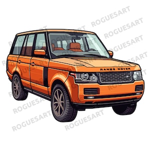Range Rover Clipart PNG, SVG, Digital Download, Printable, Sublimation, Transparent