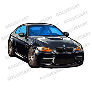BMW Clipart PNG, SVG, Digital Download, Transparent, Sublimation, Printable Audi car
