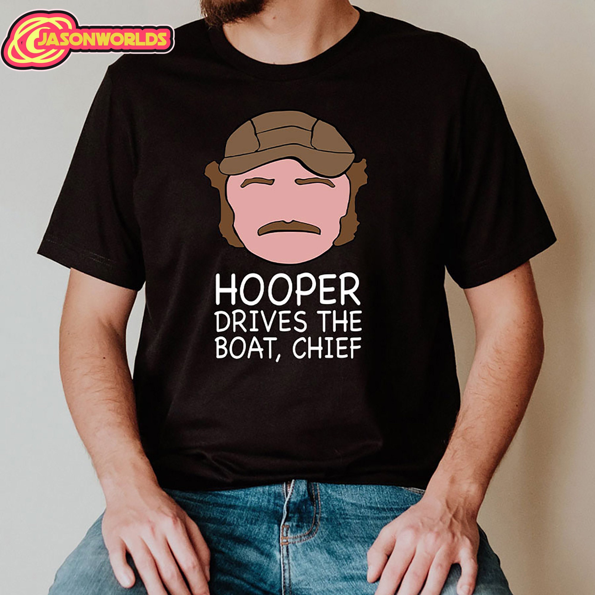 Hooper Drives the Boat Chief Vintage Shirt, Funny Jaws Movie Shirt