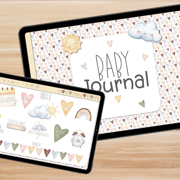 Digital Baby Journal | Digital Baby Book | Baby Journal | Baby Memory Book | Baby’s First Year | Goodnotes | iPad Planner | Digital Planner