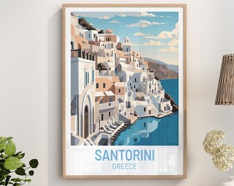 Santorini Poster | Santorini Wall Art Print | Santorini | Wall Art | Greece Poster | Santorini Print | Santorini Art Print | Santorini Art