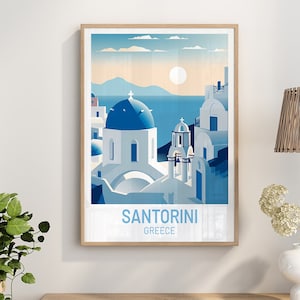 Santorini Poster | Santorini Art Print | Santorini | Wall Art | Greece Poster | Santorini Print | Santorini Art Print | Santorini Wall Art