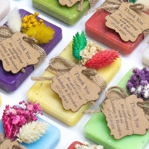 45 pezzi di bomboniere per la festa nuziale all'ingrosso • Bomboniere di sapone personalizzate • Bomboniere di sapone floreali • Bomboniere di sapone per feste • Bomboniere di nozze rustiche • Saponi vegani