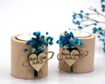 Wedding Favors for Guest, Bulk Wedding Favors Candle, Personalized Tealight Candle Holder, Rustic Wedding Candle Favors, Bulk Candle Favor