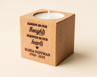 Candela funebre personalizzata, regalo commemorativo per gli ospiti, ricordo della celebrazione della vita, regalo di ricordo - Design 3