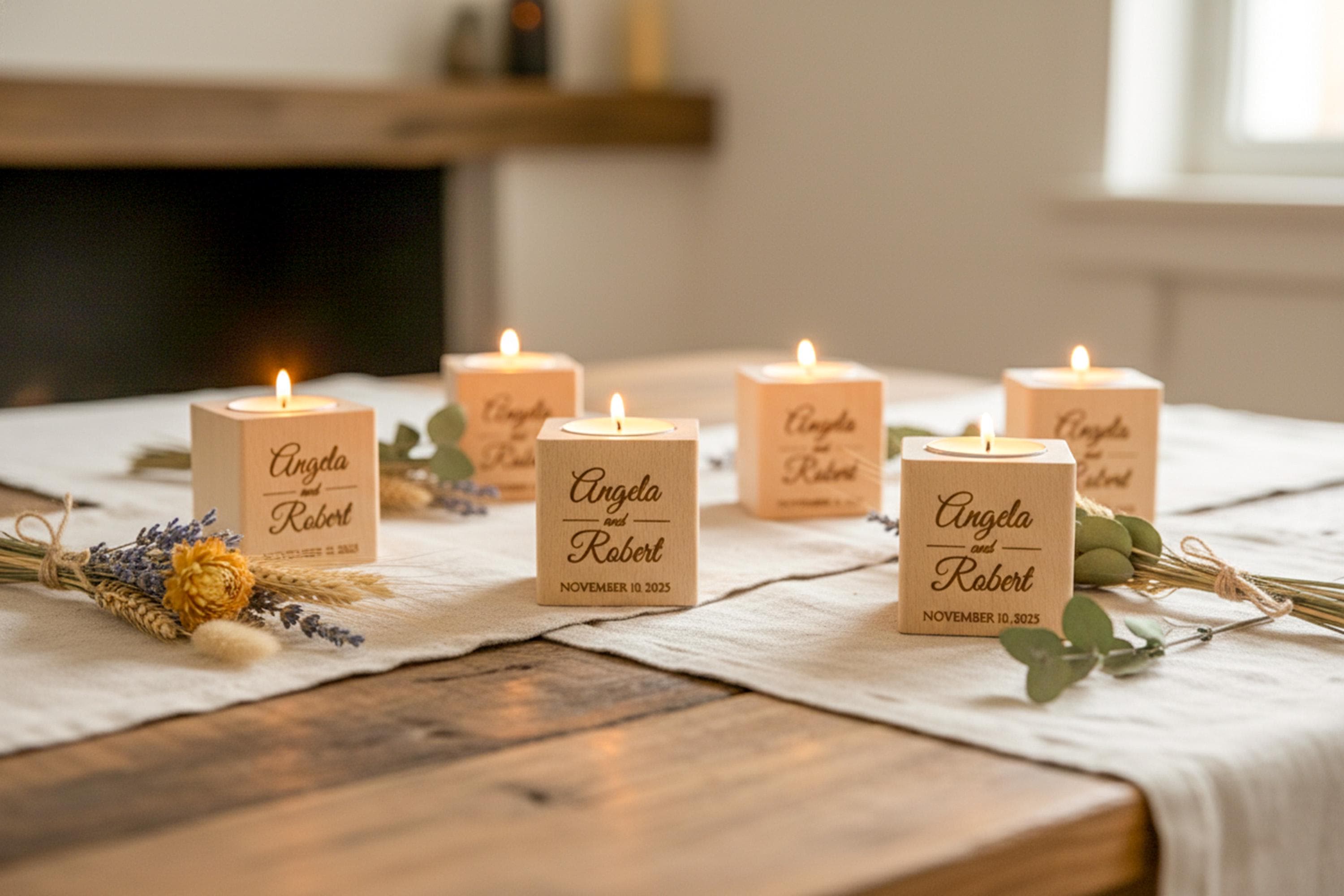 Wedding Favors for Guests in Bulk - Custom Engraved Candle Holders ...