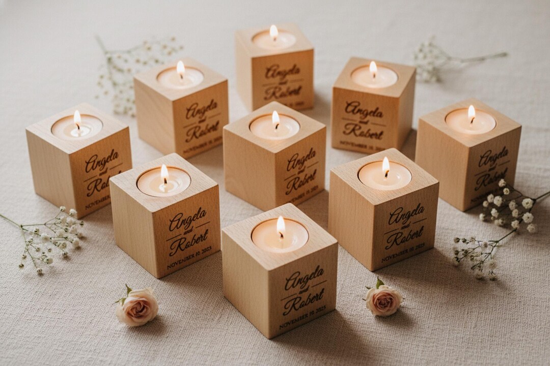 Wedding Favors for Guests in Bulk - Custom Engraved Candle Holders ...