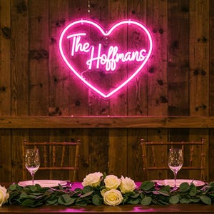 Rustic Wedding Neon Sign | Custom Neon Sign | Wedding Neon Sign | Personalized Neon