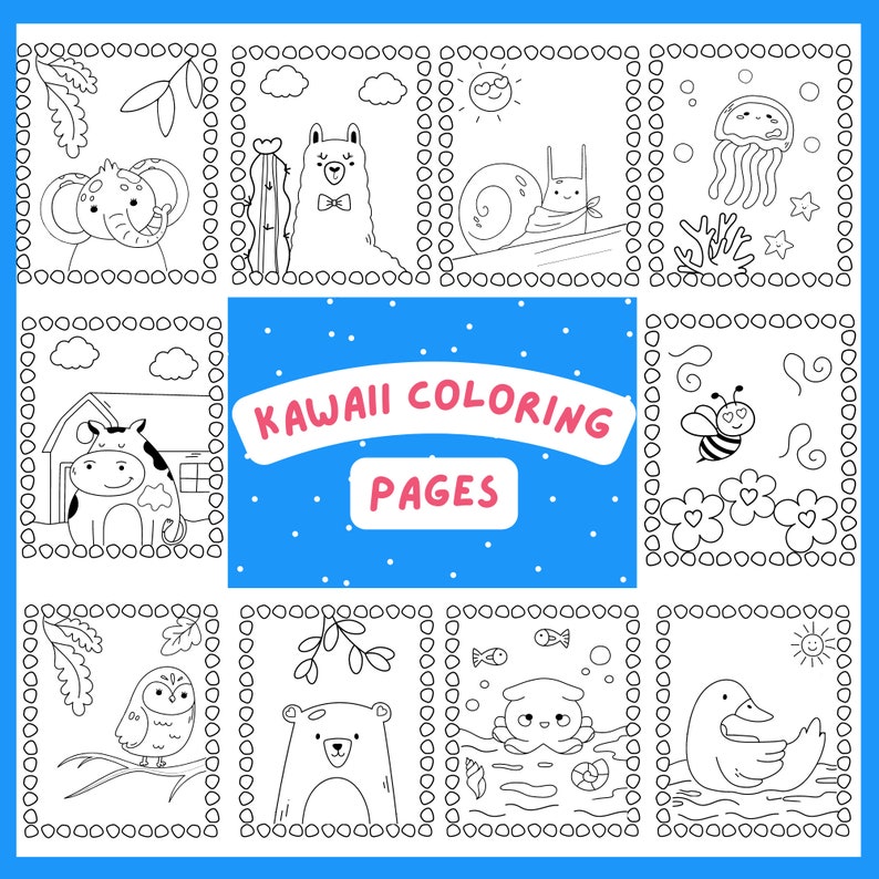10 Kawaii Animal Coloring Pages That Will Melt Your Heart