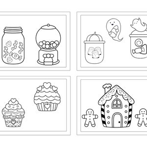 Cute Candy Coloring Pages, Colouring Sheets, 12 Printable Color Pages ...