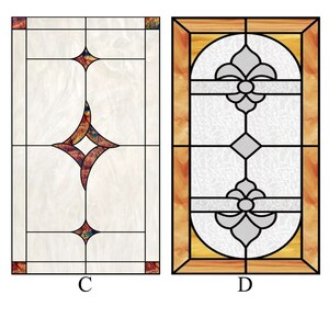 Film pour fenêtre, films pour vitrail dépoli, intimité personnalisée, adhésif statique de porte vintage pour décoration de salle de bain de bureau à domicile image 5