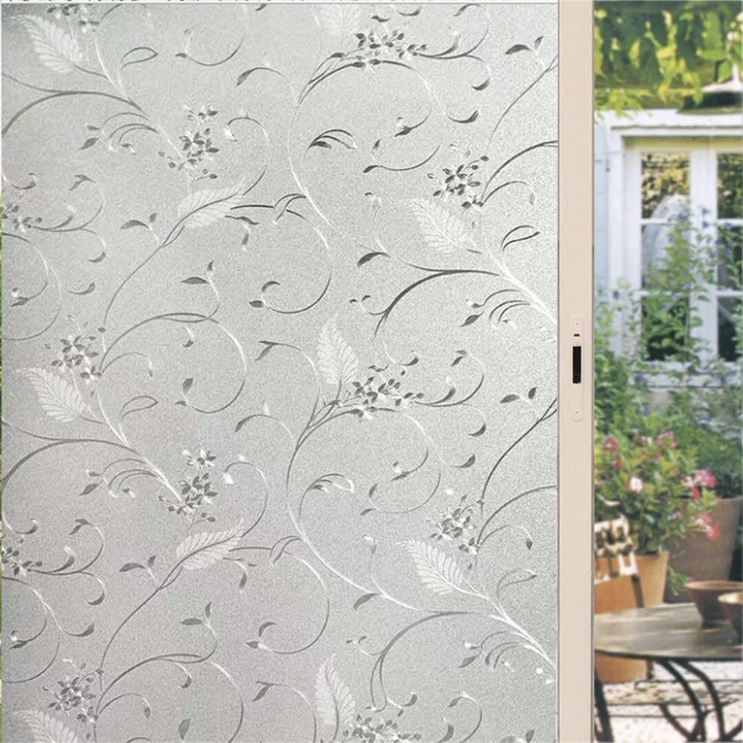 Window Film Vinyl Stained Glass Decorative Uv Window Sticker Privacy