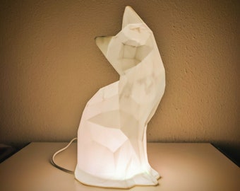 Katzenlampe + Geschenk für Dich | Katzenmama Geschenke für sie, RGB LED Tischlampe, einfaches gemütliches Stimmungslicht, Katzenfensterbett Zubehör, Cation Zubehör