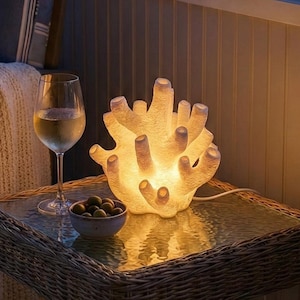 Coral Reef Lamp | Coastal Beach House Decor | Ocean Night Light | Reef Sculpture Gift