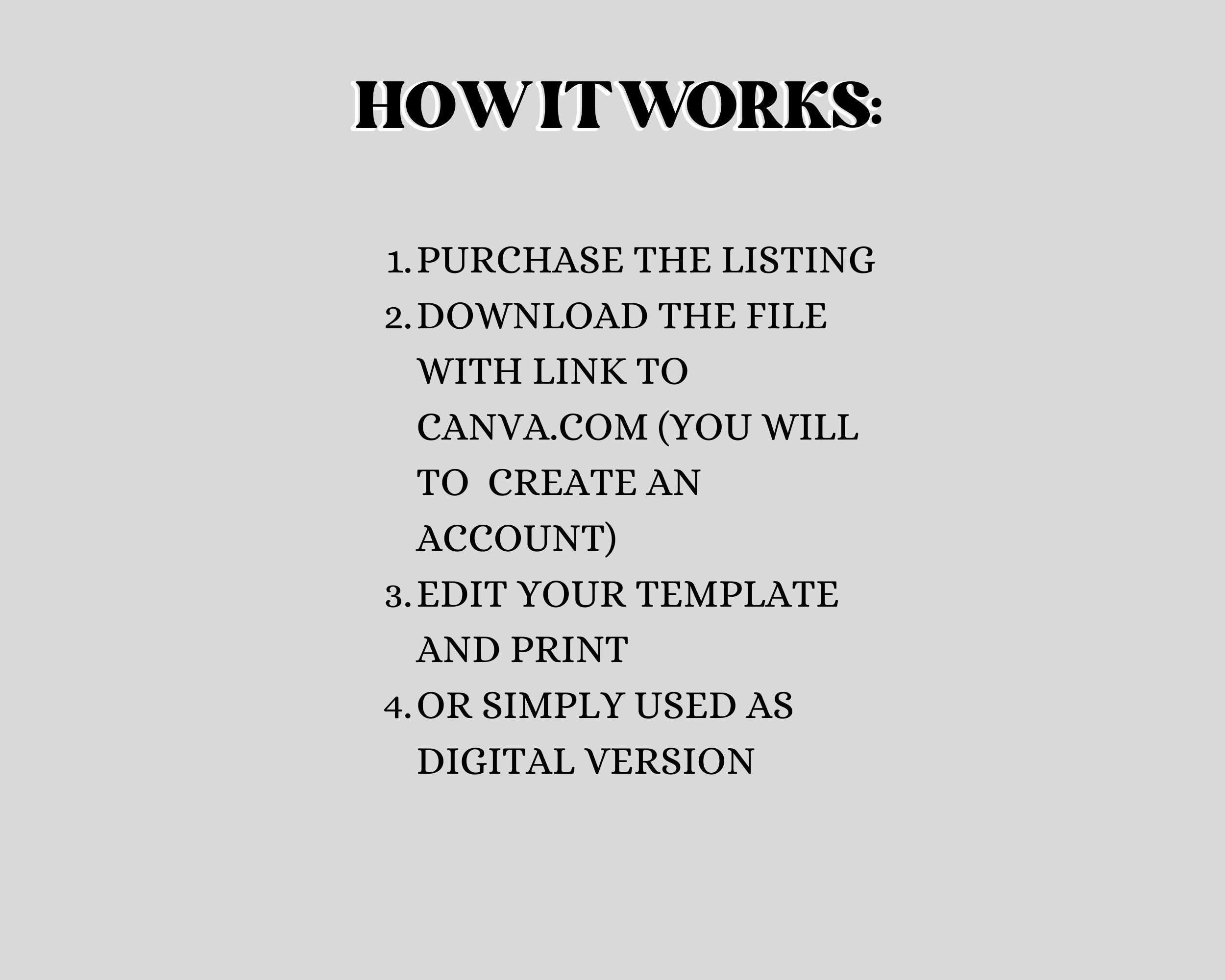 2023 Vision Board, Printable Vision Board, Minimalist Vision Board