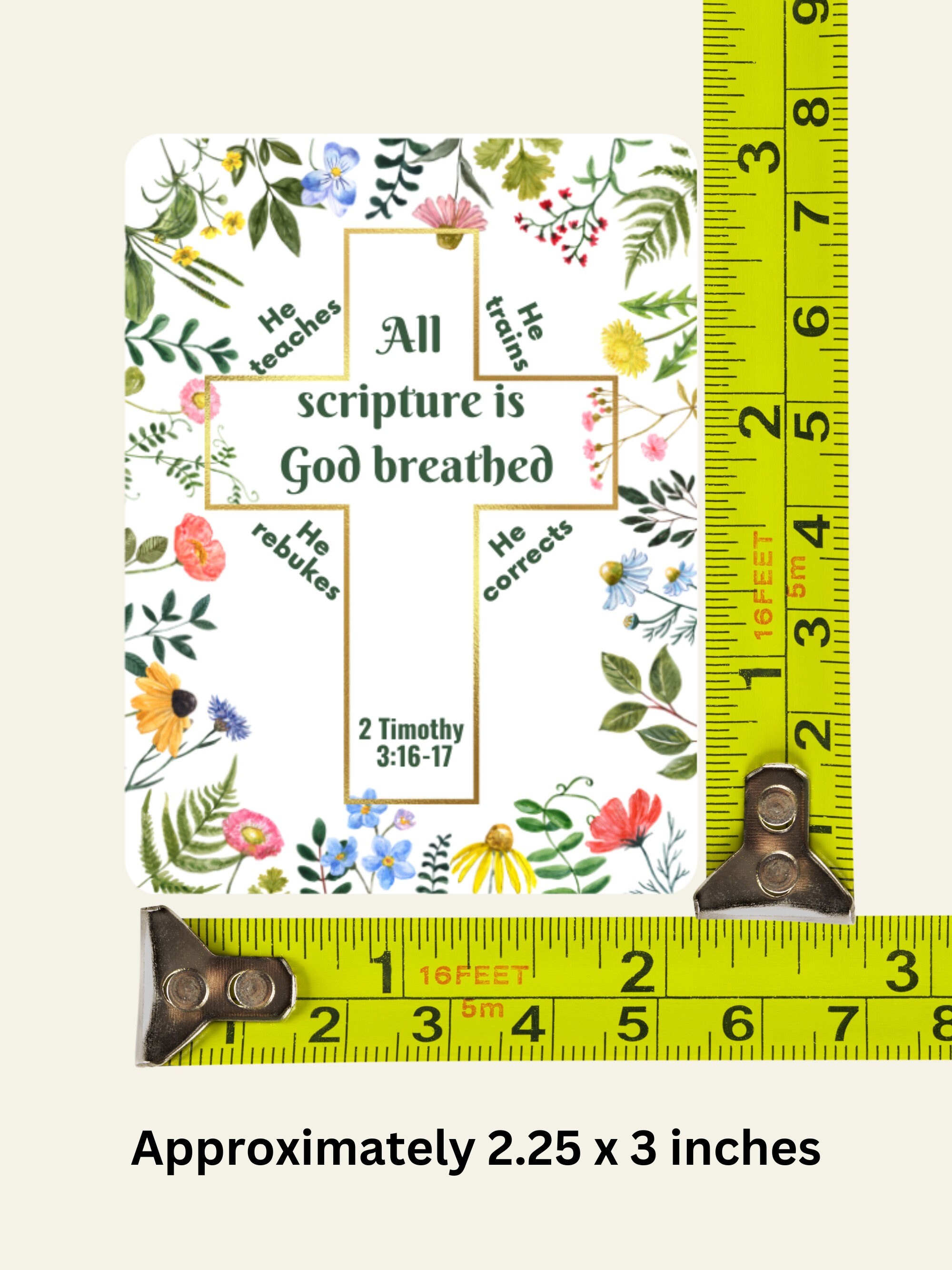 Inspirational Bible Verse Sticker, Christian Decal for Water Bottle - Etsy