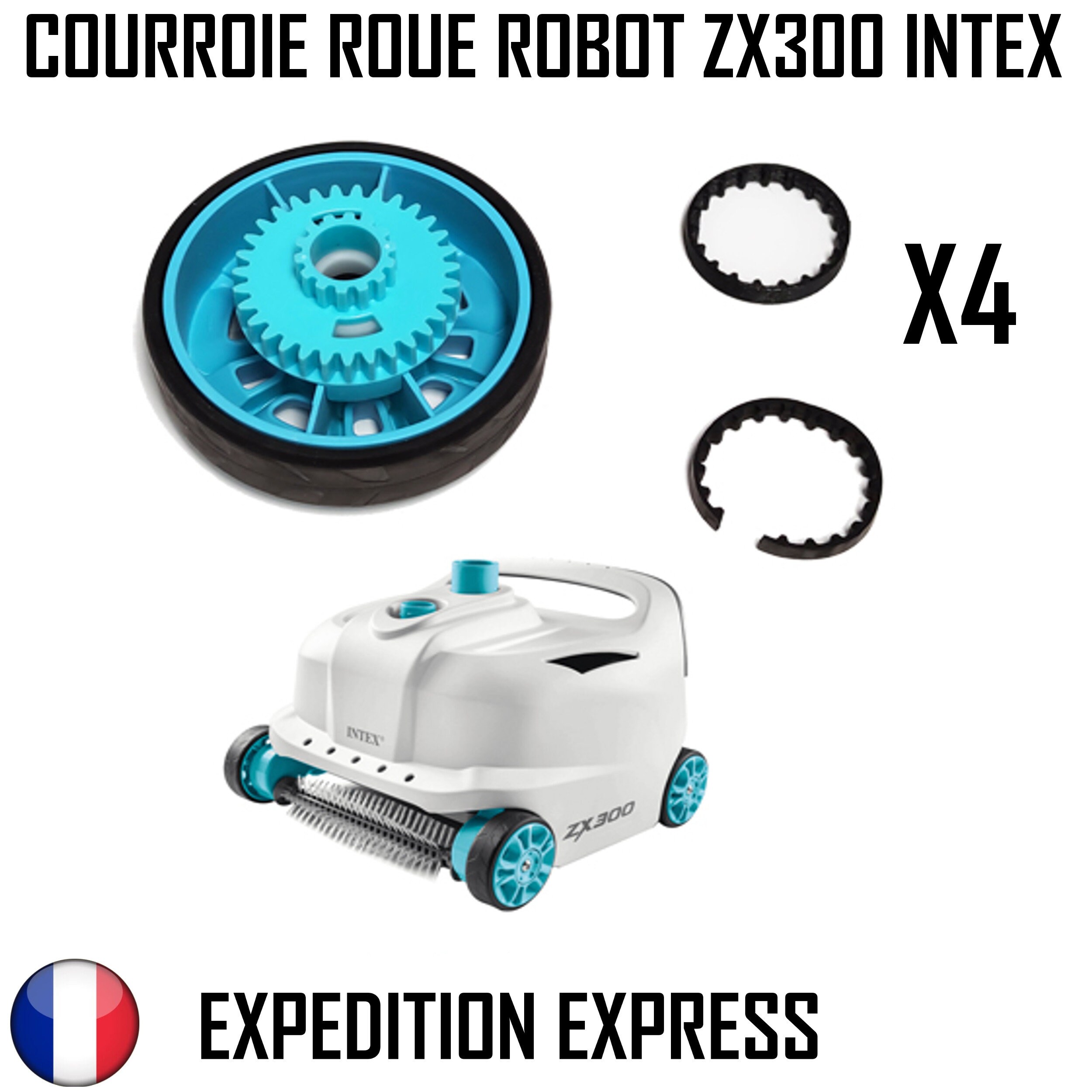 Kit 24 Axle Belts Robot Pool Cleaner Wheel INTEX ZX300 Etsy