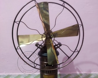 Retro-Inspired Stirling Powered Tabletop Fan with Unique Design and 15 Inch Blades