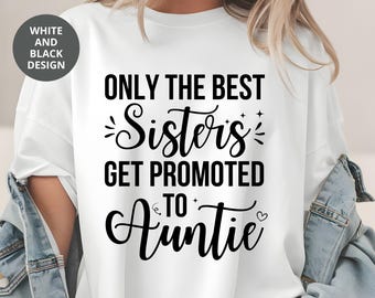 Aunt To Be SVG, Trendy Auntie Tee Design (Digital Download)