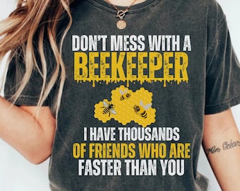 Beekeeper Shirt: Honeycomb Bee Lover Gift (PNG)