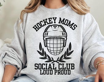 Hockey Mom Shirt Png Svg, Hockey Moms Social Club PNG, Loud & Proud Png, Hockey Season, Hockey Mama , Hockey Mom Shirt Svg, Sports Mom Svg
