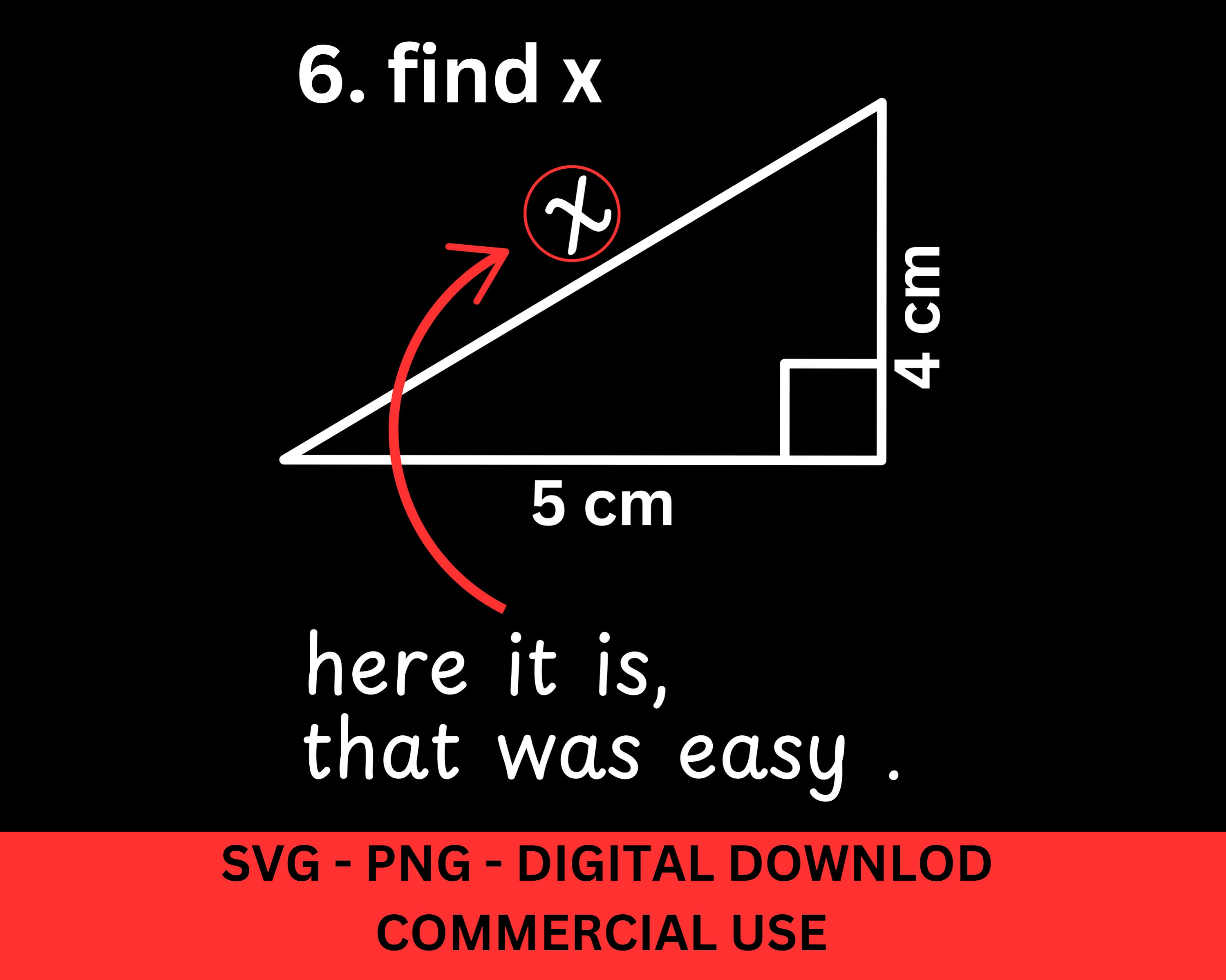 ❁ *M* ❁ページです Funny Math Teacher SVG PNG: Find X Easy Geometry Shirt (digital