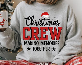 Christmas Crew 2025 SVG, Matching Pajama PNG (Digital Download)