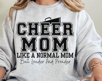 Cheer Mom SVG PNG: Megaphone Cheerleading Team Files (Cricut, Sublimation)