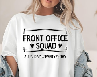 Front Office Squad SVG PNG Bundle, Schul Sekretärin, Mitarbeiter (Digitaler Download)