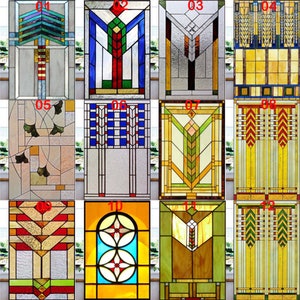 Custom Size Window Film Frosted Stained Glass Films  Privacy Static Cling Stickers for Kitchen Bathroom Office Skylight
