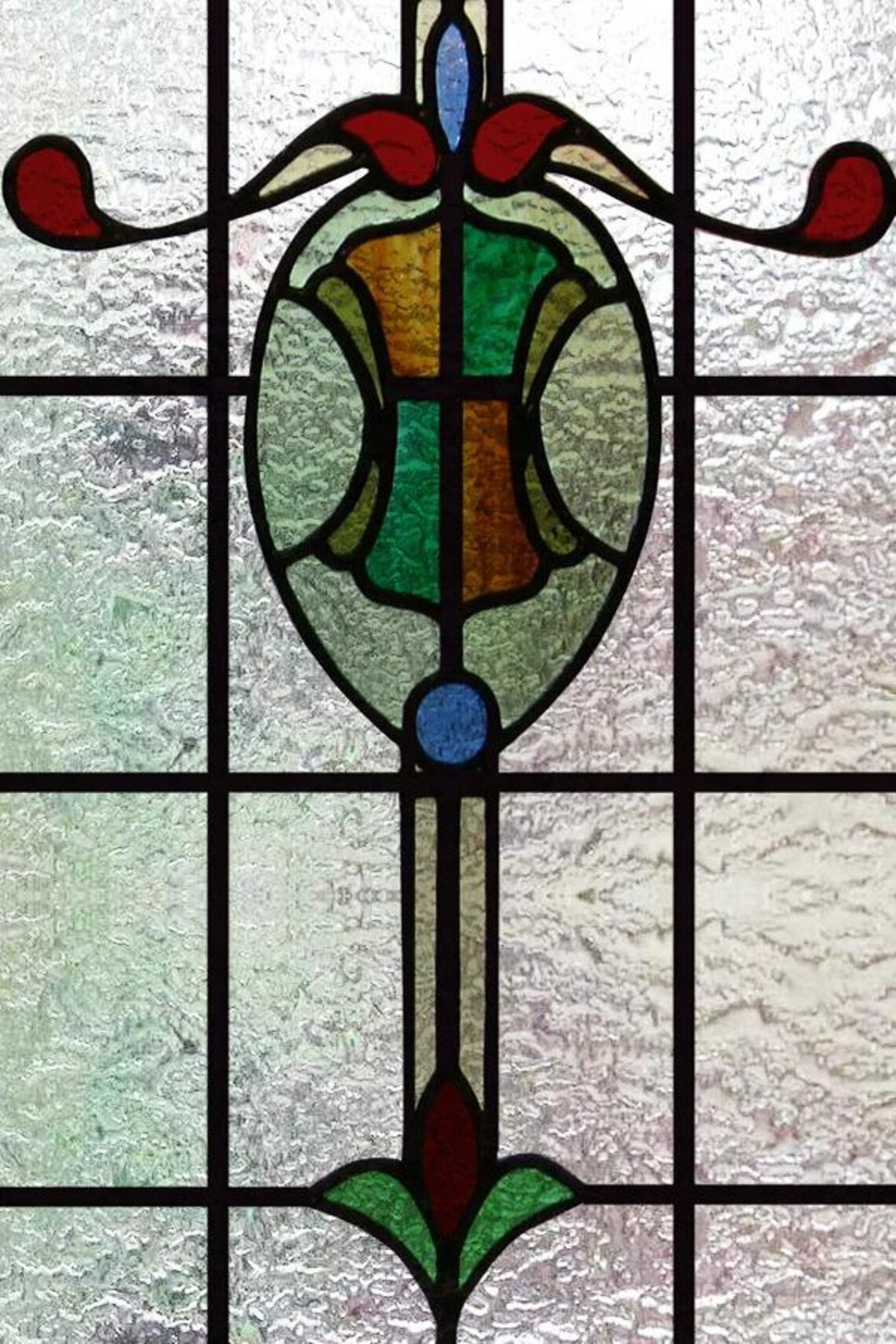 Window Sticker Blocker Custom Size 3D Matte Stained Glass Window Film UV Blocker Privacy ...