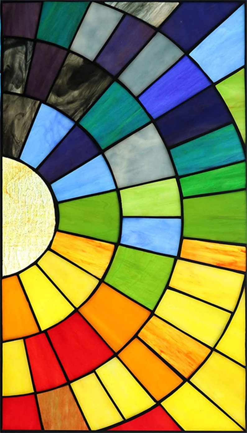 Custom Size Window Film Stained Glass Stickers Static Cling Etsy