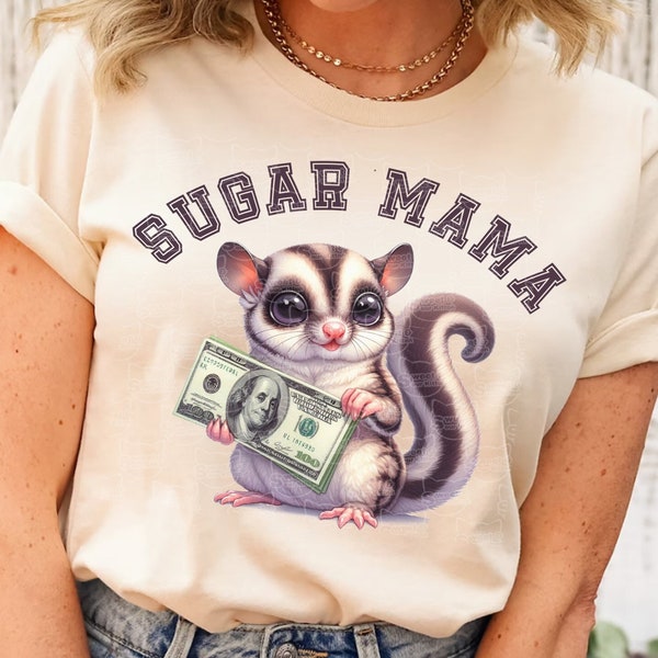 Cute Sugar Glider PNG, Sugar Mama, Cute Rodent PNG, Clipart Instant Digital Download, PNG File for Crafts, Printing and Sublimation